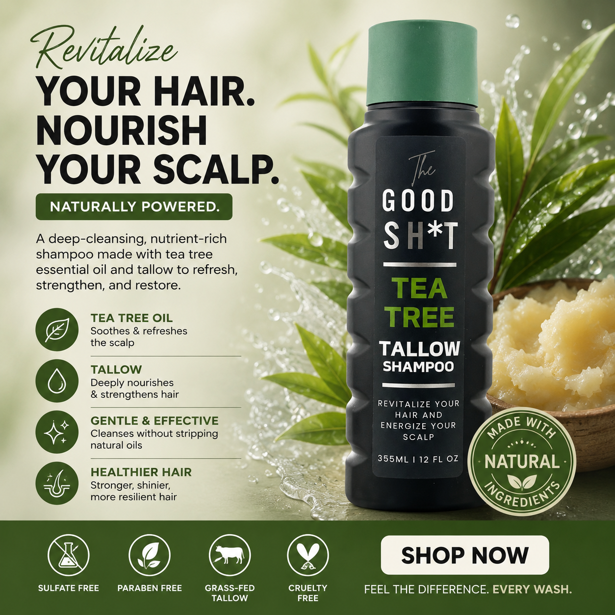 Tallow Shampoo Benefits: Why More Men Are Switching to Tallow for Healthier Hair